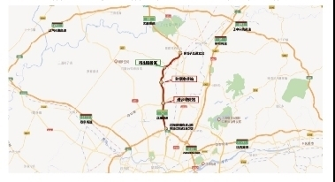 沈阳至康平高速公路（S2）鸭绿江街至新城子段线路图