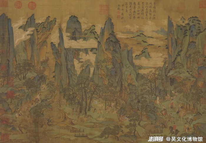 （唐）李昭道《明皇幸蜀图轴》台北故宫博物院藏