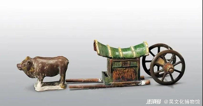 （唐）三彩牛车陕西历史博物馆藏