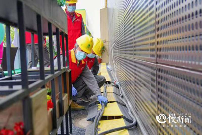 ▲国家电网红岩共产党员服务队为2021年中国重庆潼南国际柠檬节开幕式排查线路安全隐患