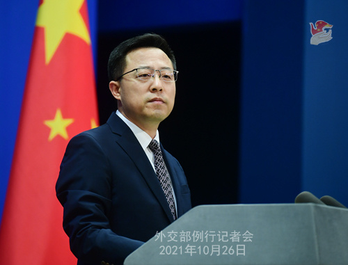 外交部发言人赵立坚主持例行记者会
