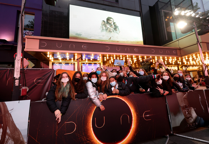 《沙丘》在英国特别放映 &nbsp;图源：视觉中国