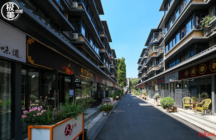 ▲改造后的成都市西南街社区焕然一新 图据极美成都