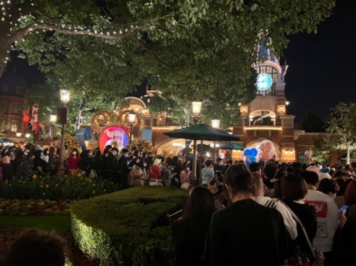 迪士尼小镇核酸检测现场，受访者供图