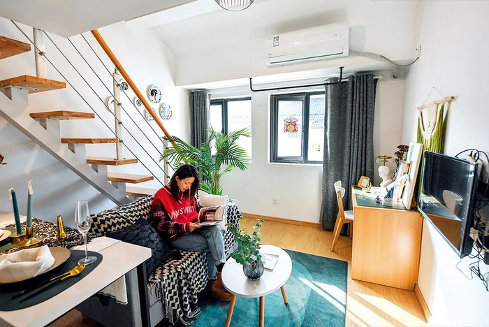 ▲ 杭州城中村改造升级打造新型城市“未来社区”的拱墅区上塘街道瓜山新苑为在杭州创业发展的青年人才提供住所 徐昱摄