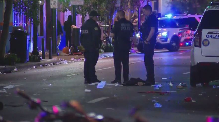 万圣节枪击案现场 视频截图