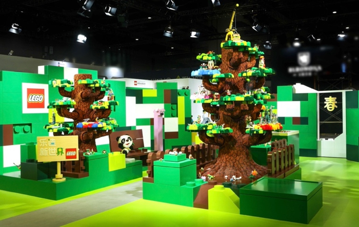 第四届进博会乐高集团展台主题装置“创造力花园” 本文图片均由受访者提供