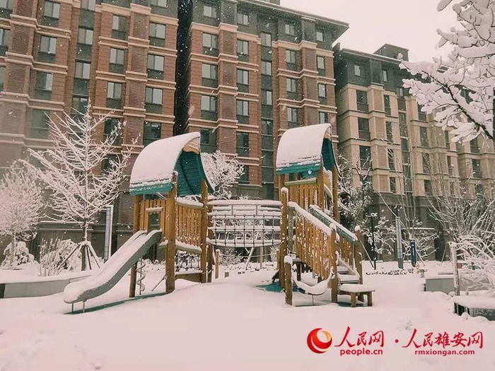 雄安容东片区一角。刘嵘摄