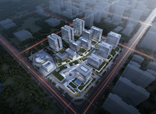 　　郑州天健湖智联网产业园效果图