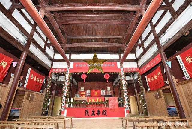 这是江西瑞金叶坪谢家祠堂内景（2019年6月14日摄）。新华社记者 周密 摄