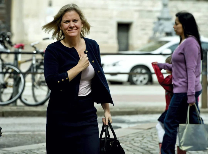 资料图：瑞典财政大臣玛格达莱娜·安德松。图/IC photo