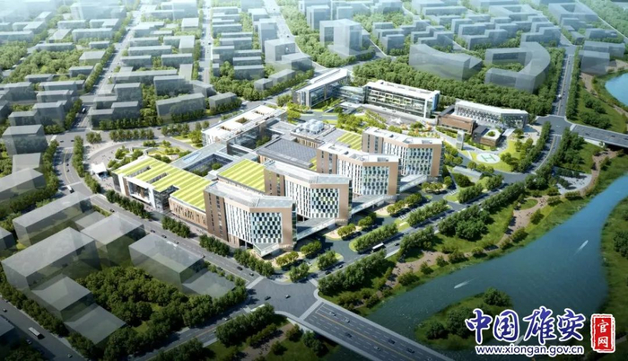 雄安宣武医院项目效果图。中国雄安官网发
