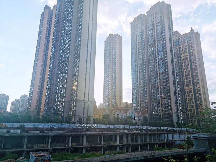 长沙某被业主们投诉较多的项目&nbsp;每经记者 陈利 摄