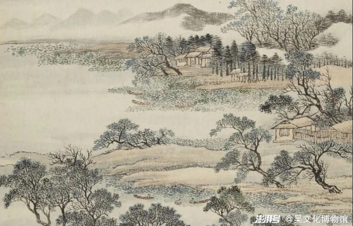 （清）王翚《耕烟山水图册》（局部）