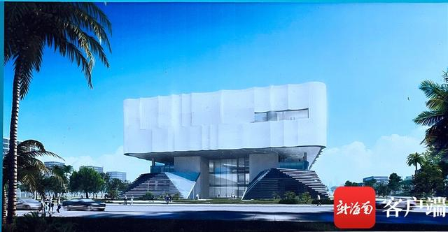 三亚市综合档案馆效果图。记者 沙晓峰摄