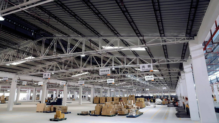 安能物流虎门分拨中心 企业供图