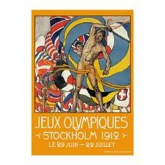 ▲1912年斯德哥尔摩奥运会宣传画