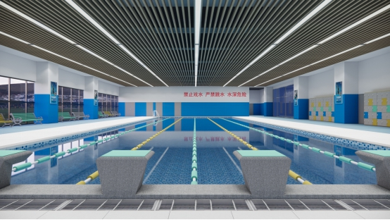 室内恒温游泳池效果图