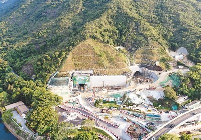 　岩洞工程俯瞰。 　　（中国建筑国际供图）