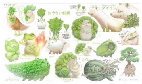 “蔬菜动物精灵”设定图