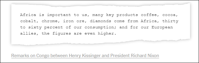 时任国务卿基辛格与时任总统尼克松的谈话