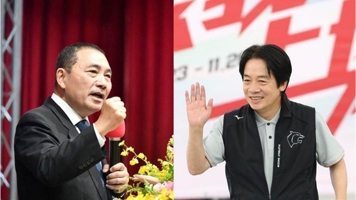 侯友宜（左）、赖清德（右）。（图片来自台媒）