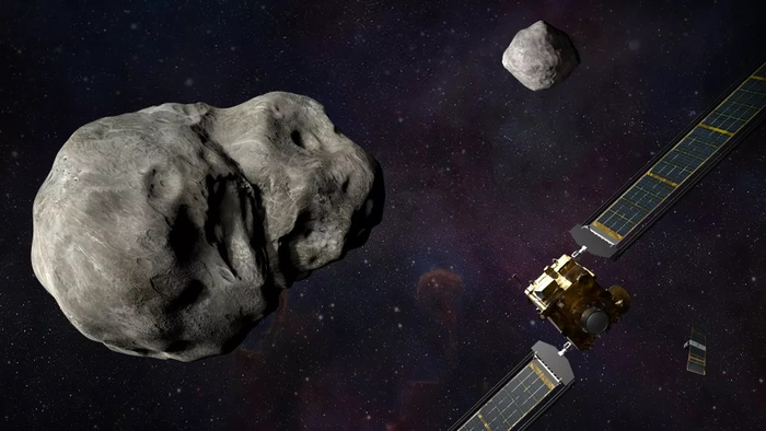 NASA发布的撞击过程演示图