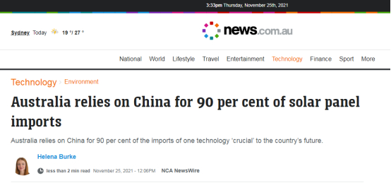 澳媒报道截图
