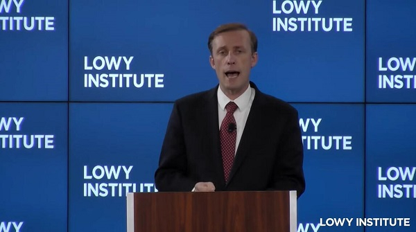 杰克•沙利文在澳大利亚洛伊研究所发表演讲