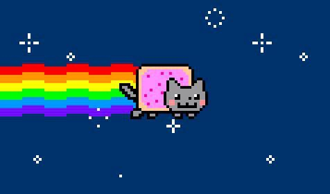 价值59 万美元的NFT作品 Nyan Cat（原作者：Chris Torres）。