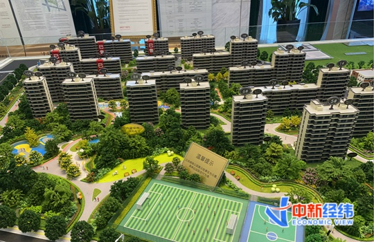 资料图：售楼部沙盘。中新经纬 薛宇飞 摄