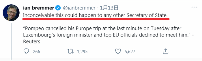 △伊恩·布雷默社交媒体截图