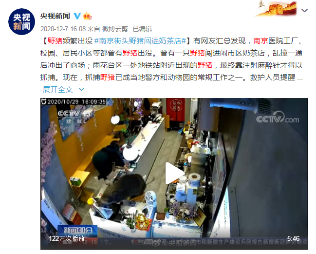 央视新闻微博截图