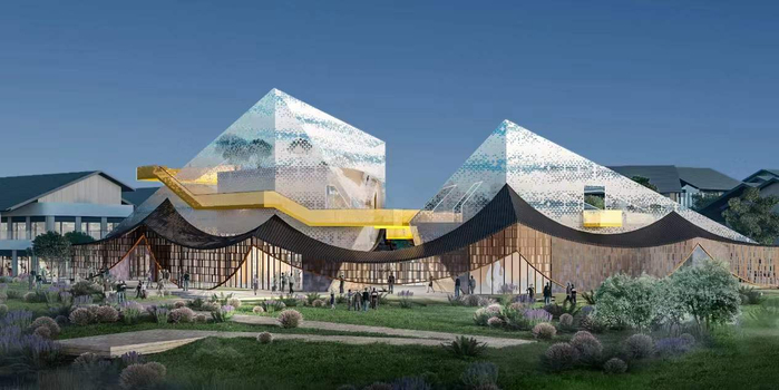 运河国际艺术中心效果示意图