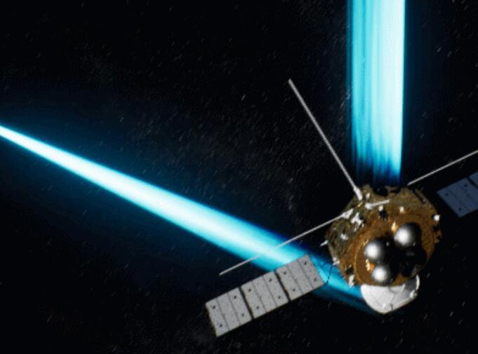 天问一号探测器环绕器支持地火中继通信（示意图）