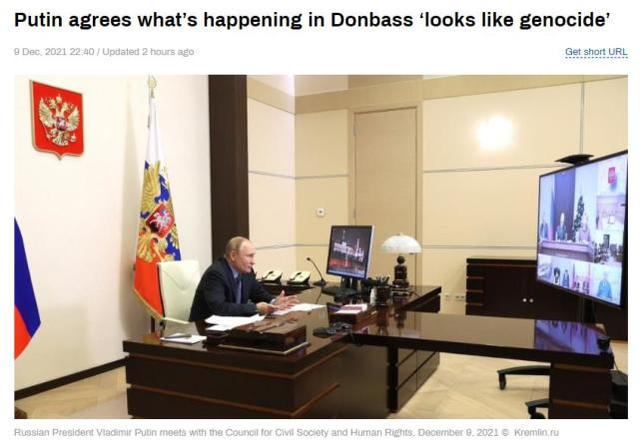 俄罗斯RT网站报道截图