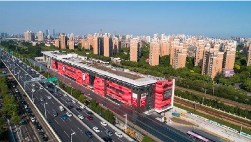 （图：LaLa station上海莲花路 建筑外观）