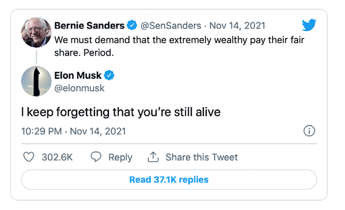 （来源：马斯克推特截图）