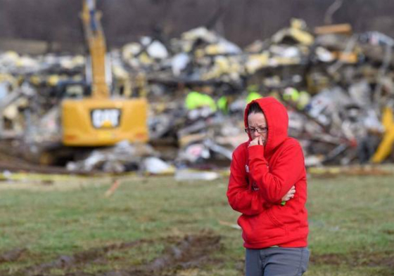 ▲美国电力跟踪网站数据显示，截至13日，肯塔基州约2.6万户家庭和企业断电，包括梅菲尔德几乎所有用户 图据网络