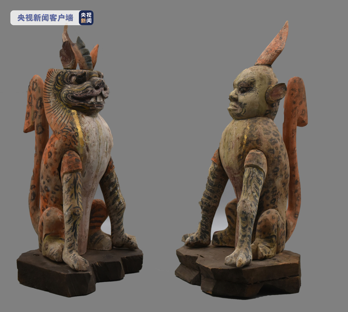 △慕容智墓出土镇墓兽