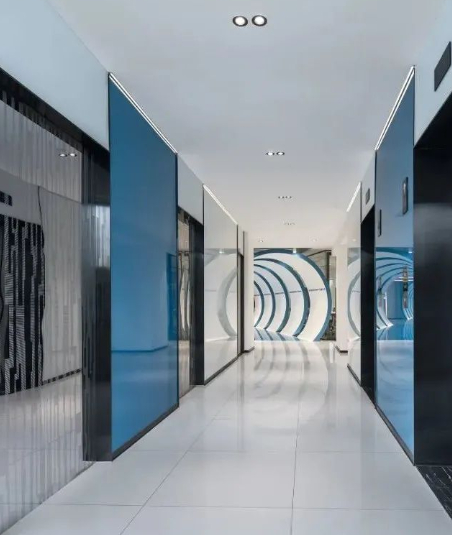∇ 现代办公室设计公共走廊：未来之境