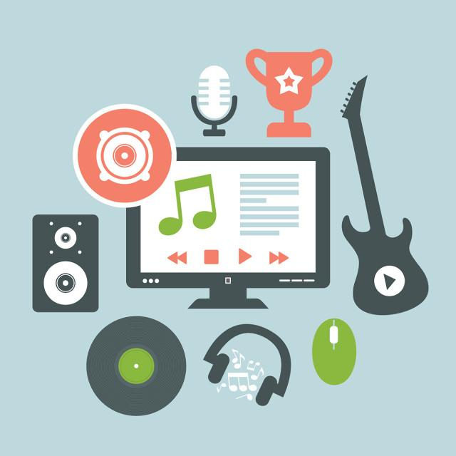 互联网时代下的音乐产业概念图。图/IC PHOTO