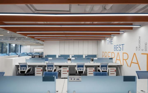 ∇  科技办公写字楼办公区办公布置设计 