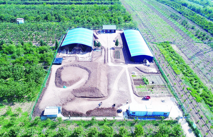     江村大墓1号发掘点。