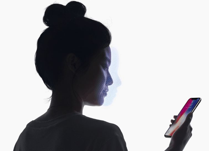 人脸识别3D建模模拟图（图片来源：苹果官网）