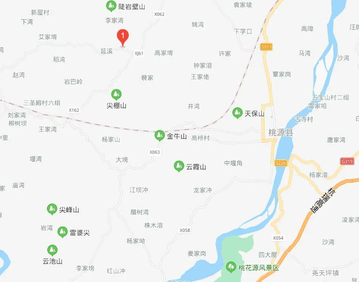 ▲红儿庙南侧情况（距离南岸的桃花源很近）