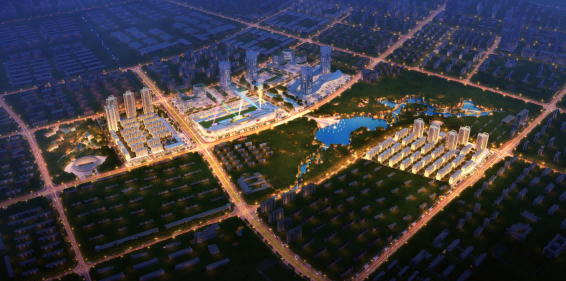 江津吾悦广场、吾悦华府、吾悦·中央公园鸟瞰效果图