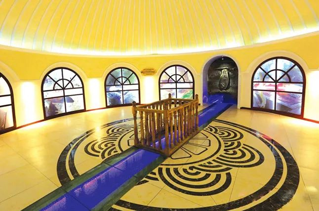 位于高昌区坎儿井景区的坎儿井出水口。新疆日报记者 蔡增乐 摄