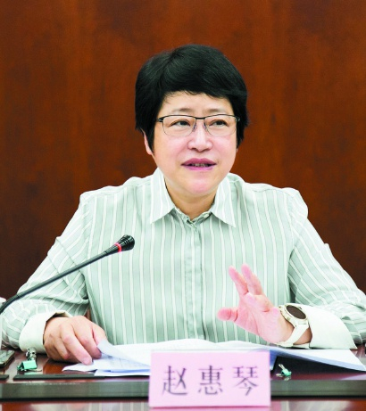 图说：青浦区委书记 赵惠琴