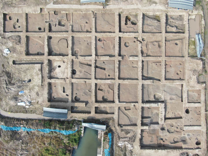 祝家桥遗址Ⅱ区南部航拍图